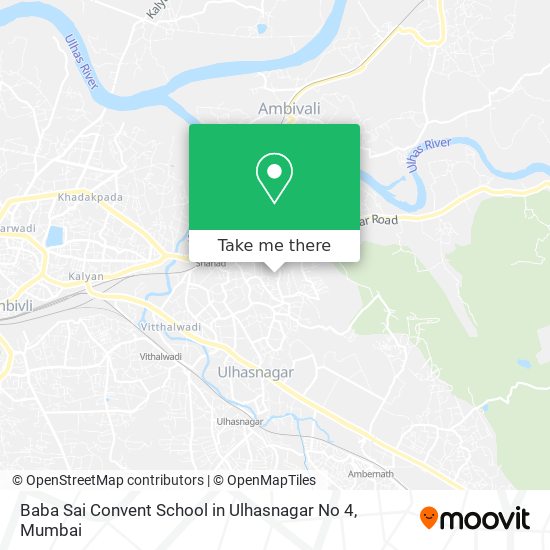 Baba Sai Convent School in Ulhasnagar No 4 map