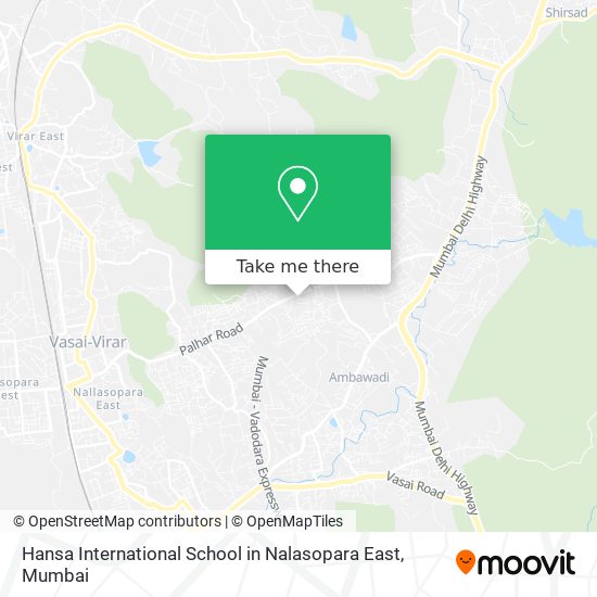 Hansa International School in Nalasopara East map