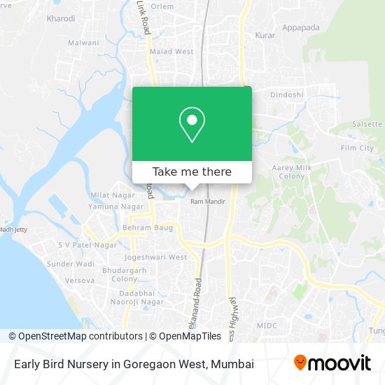 Early Bird Nursery in Goregaon West map