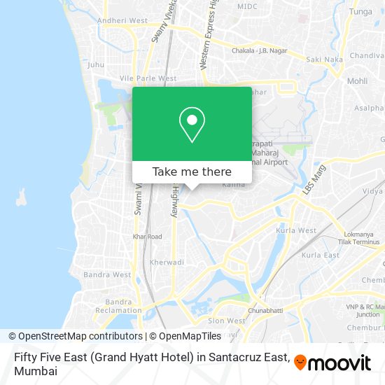 Fifty Five East (Grand Hyatt Hotel) in Santacruz East map