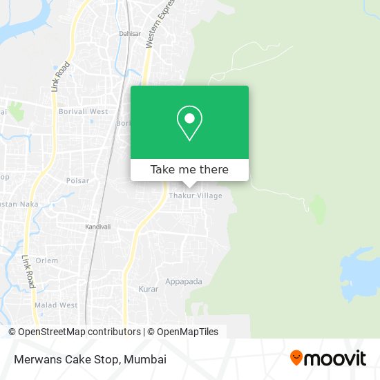 Merwans Cake Stop map