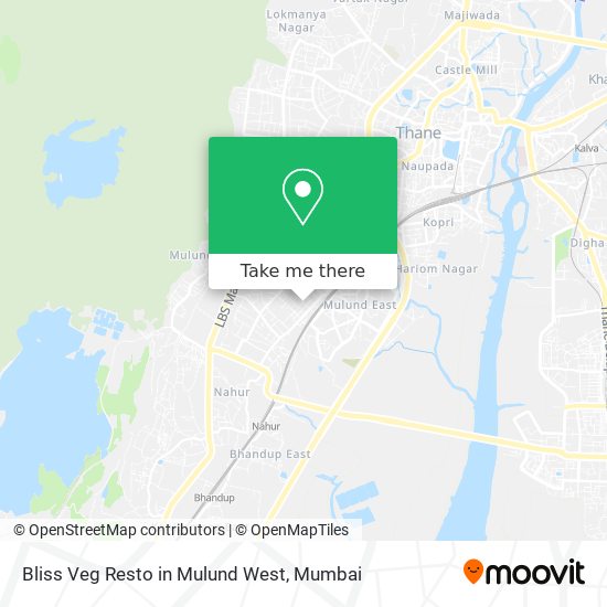 Bliss Veg Resto in Mulund West map