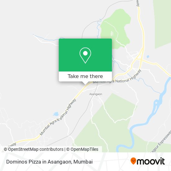 Dominos Pizza in Asangaon map