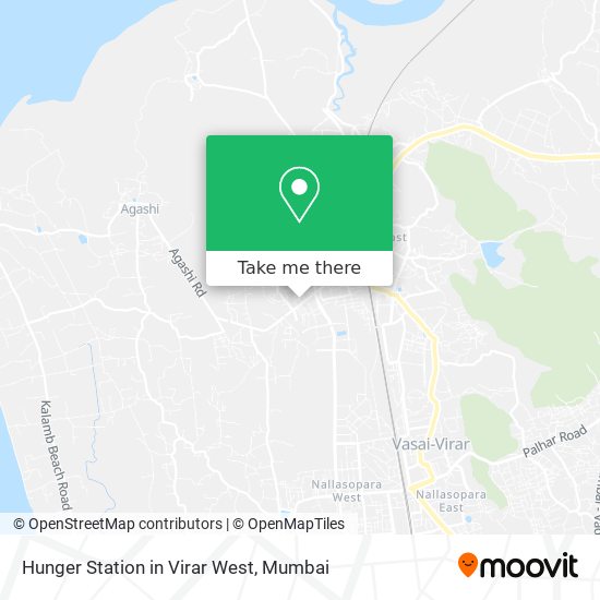 Hunger Station in Virar West map