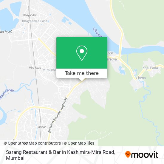 Sarang Restaurant & Bar in Kashimira-Mira Road map