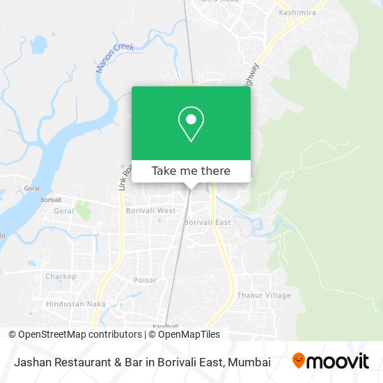 Jashan Restaurant & Bar in Borivali East map