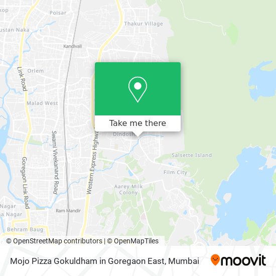 Mojo Pizza Gokuldham in Goregaon East map