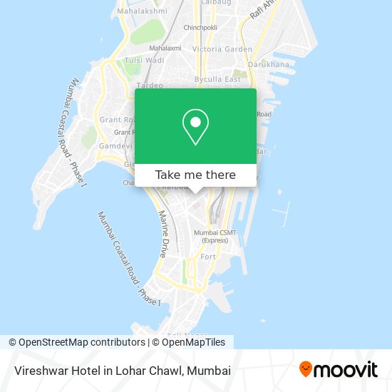 Vireshwar Hotel in Lohar Chawl map