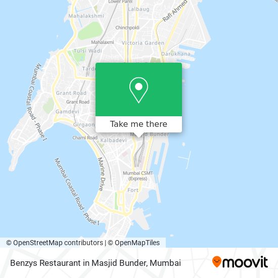 Benzys Restaurant in Masjid Bunder map
