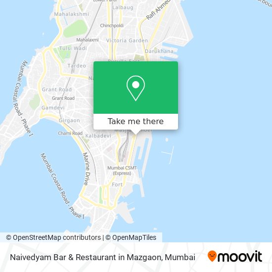 Naivedyam Bar & Restaurant in Mazgaon map