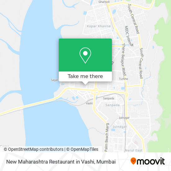 New Maharashtra Restaurant in Vashi map