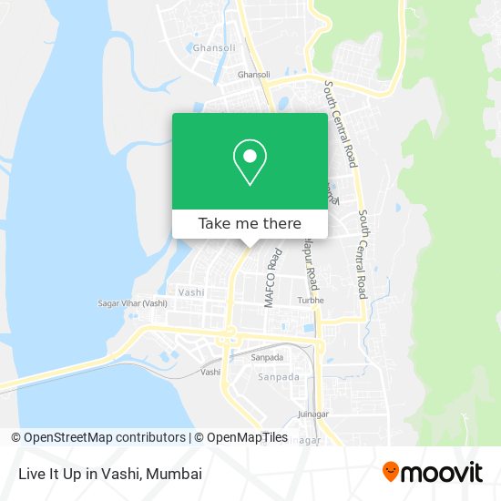 Live It Up in Vashi map