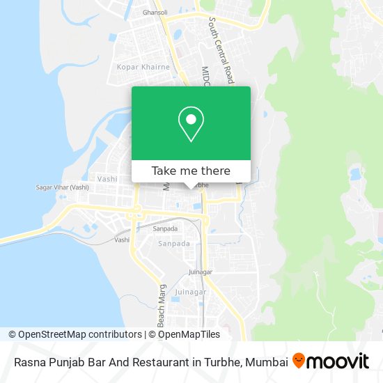 Rasna Punjab Bar And Restaurant in Turbhe map