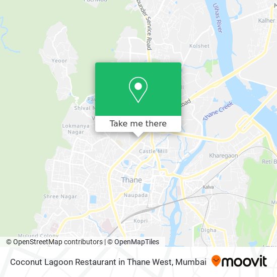Coconut Lagoon Restaurant in Thane West map