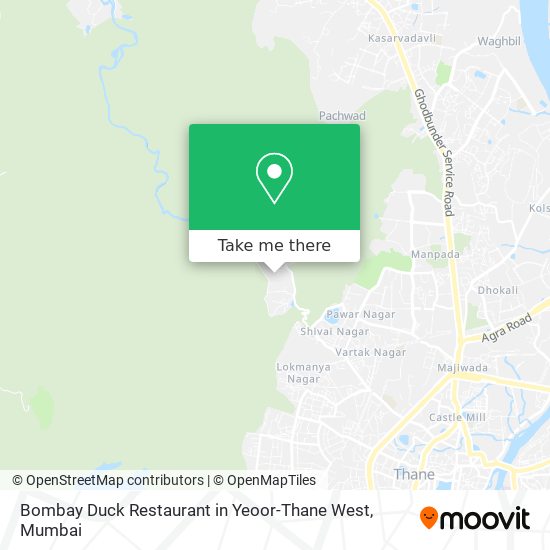 Bombay Duck Restaurant in Yeoor-Thane West map