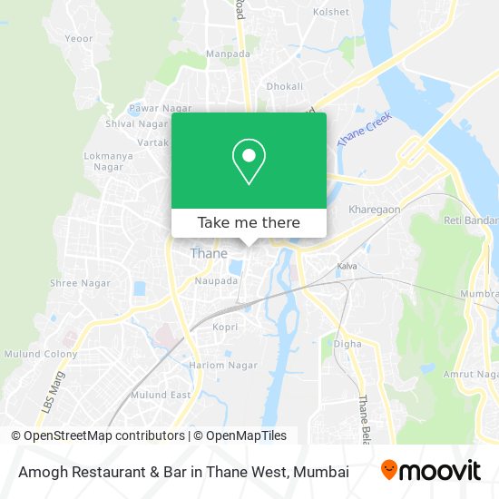 Amogh Restaurant & Bar in Thane West map