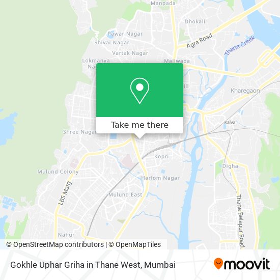 Gokhle Uphar Griha in Thane West map
