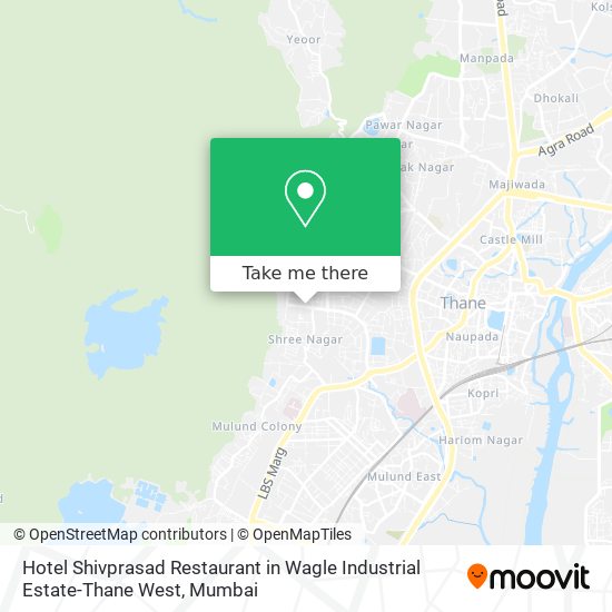 Hotel Shivprasad Restaurant in Wagle Industrial Estate-Thane West map