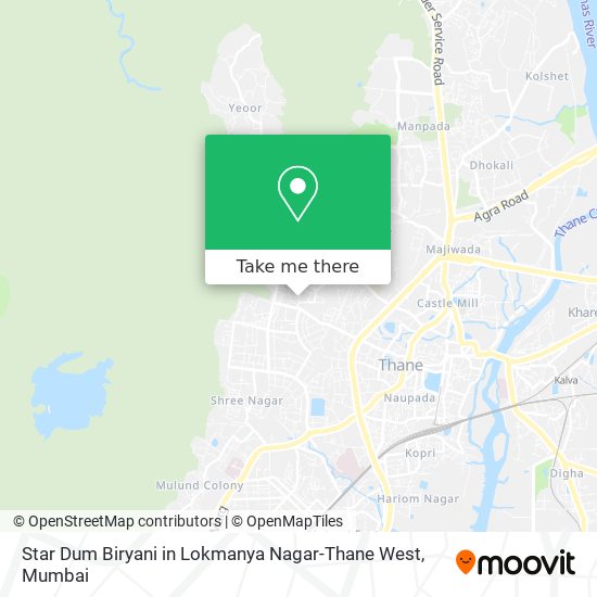 Star Dum Biryani in Lokmanya Nagar-Thane West map