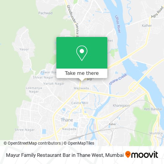 Mayur Family Restaurant Bar in Thane West map