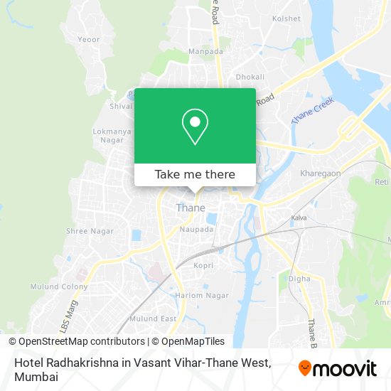 Hotel Radhakrishna in Vasant Vihar-Thane West map