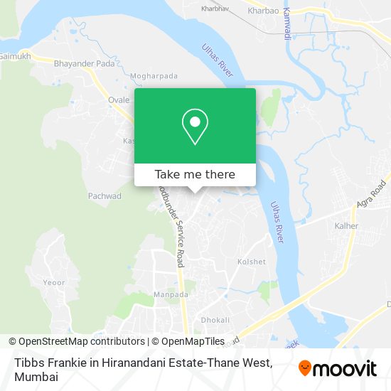 Tibbs Frankie in Hiranandani Estate-Thane West map