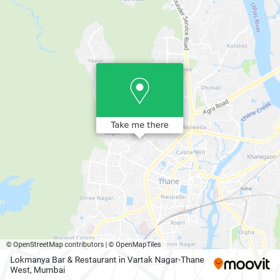 Lokmanya Bar & Restaurant in Vartak Nagar-Thane West map