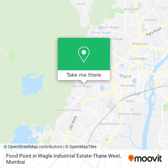 Food Point in Wagle Industrial Estate-Thane West map