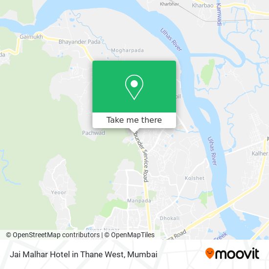 Jai Malhar Hotel in Thane West map