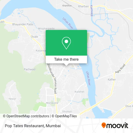 Pop Tates Restaurant map