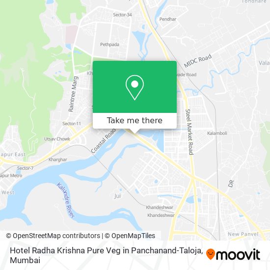 Hotel Radha Krishna Pure Veg in Panchanand-Taloja map