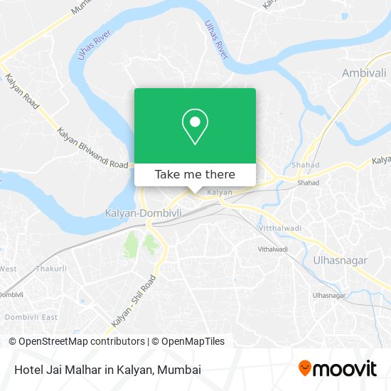 Hotel Jai Malhar in Kalyan map