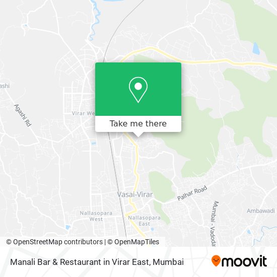 Manali Bar & Restaurant in Virar East map