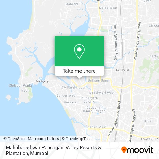 Mahabaleshwar Panchgani Valley Resorts & Plantation map