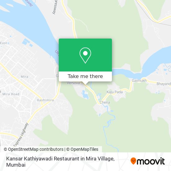 Kansar Kathiyawadi Restaurant in Mira Village map