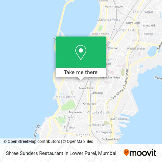 Shree Sunders Restaurant in Lower Parel map