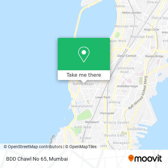 BDD Chawl No 65 map