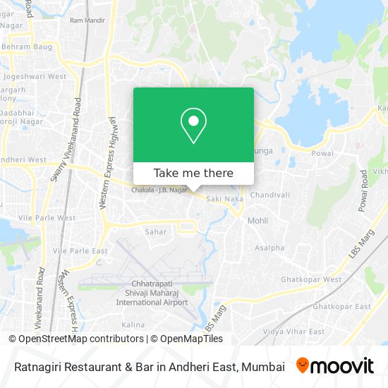 Ratnagiri Restaurant & Bar in Andheri East map