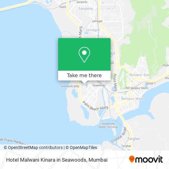 Hotel Malwani Kinara in Seawoods map