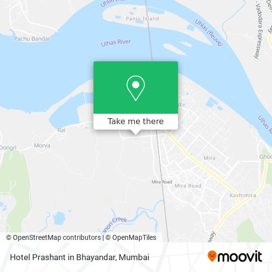 Hotel Prashant in Bhayandar map