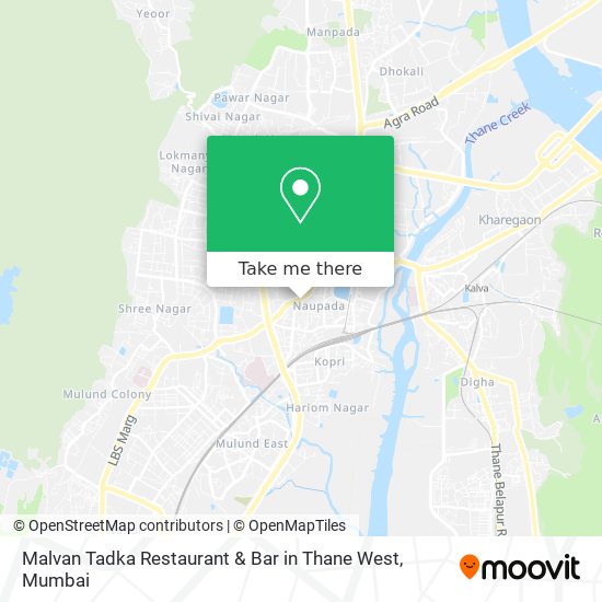 Malvan Tadka Restaurant & Bar in Thane West map