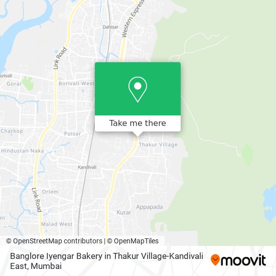Banglore Iyengar Bakery in Thakur Village-Kandivali East map