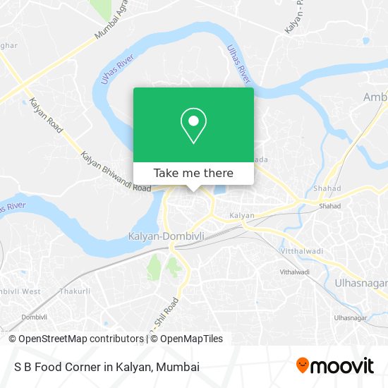 S B Food Corner in Kalyan map