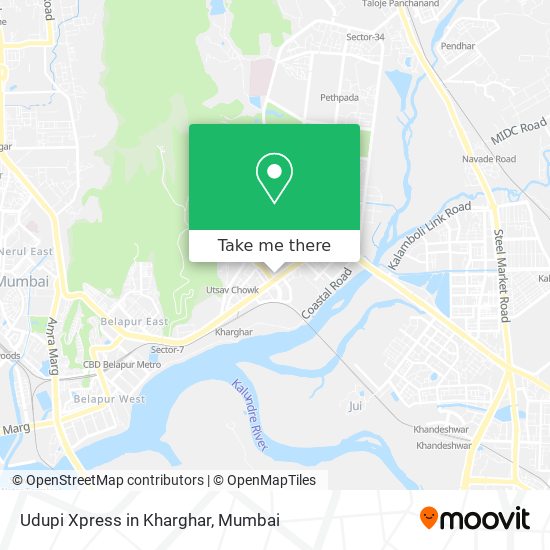 Udupi Xpress in Kharghar map