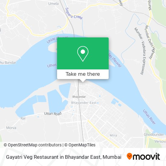 Gayatri Veg Restaurant in Bhayandar East map