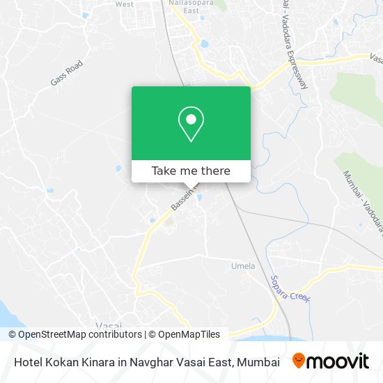 Hotel Kokan Kinara in Navghar Vasai East map