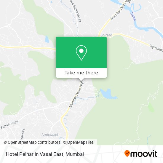 Hotel Pelhar in Vasai East map