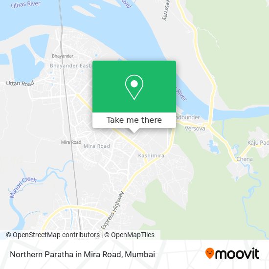 Northern Paratha in Mira Road map
