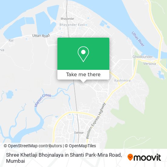 Shree Khetlaji Bhojnalaya in Shanti Park-Mira Road map