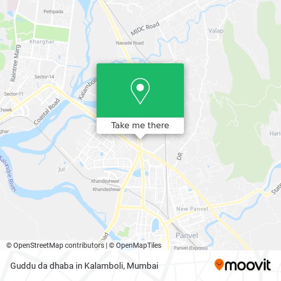 Guddu da dhaba in Kalamboli map